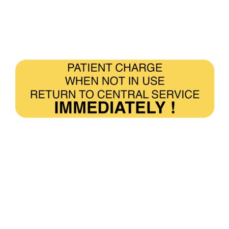 Patient Charge When Not In Use Return 7/8 X 3 Mustard W/Black
